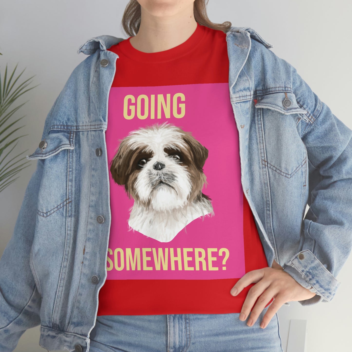 GOING SOMEWHERE? Unisex Heavy Cotton Tee