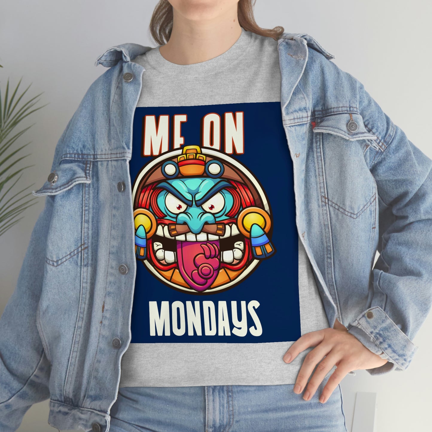 ME ON MONDAYS (BLUE) Unisex Heavy Cotton Tee