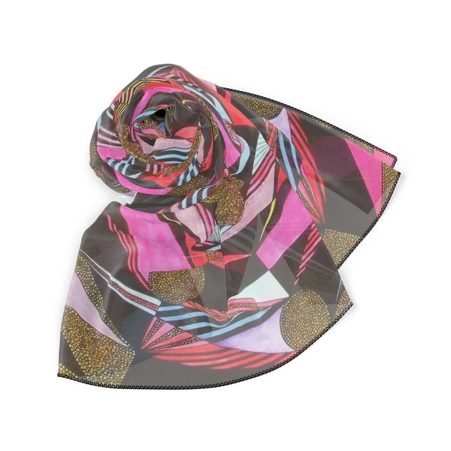 ABSTRACT COLONNADE Poly Scarf