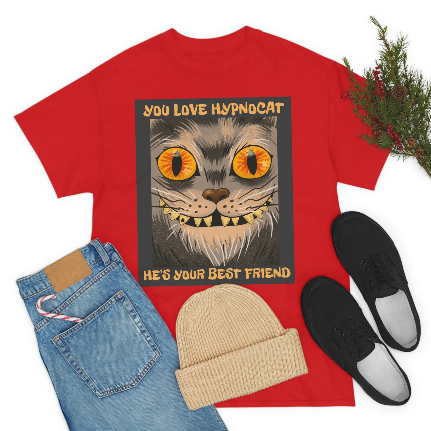 YOU LOVE HYPNOCAT Unisex Heavy Cotton Tee