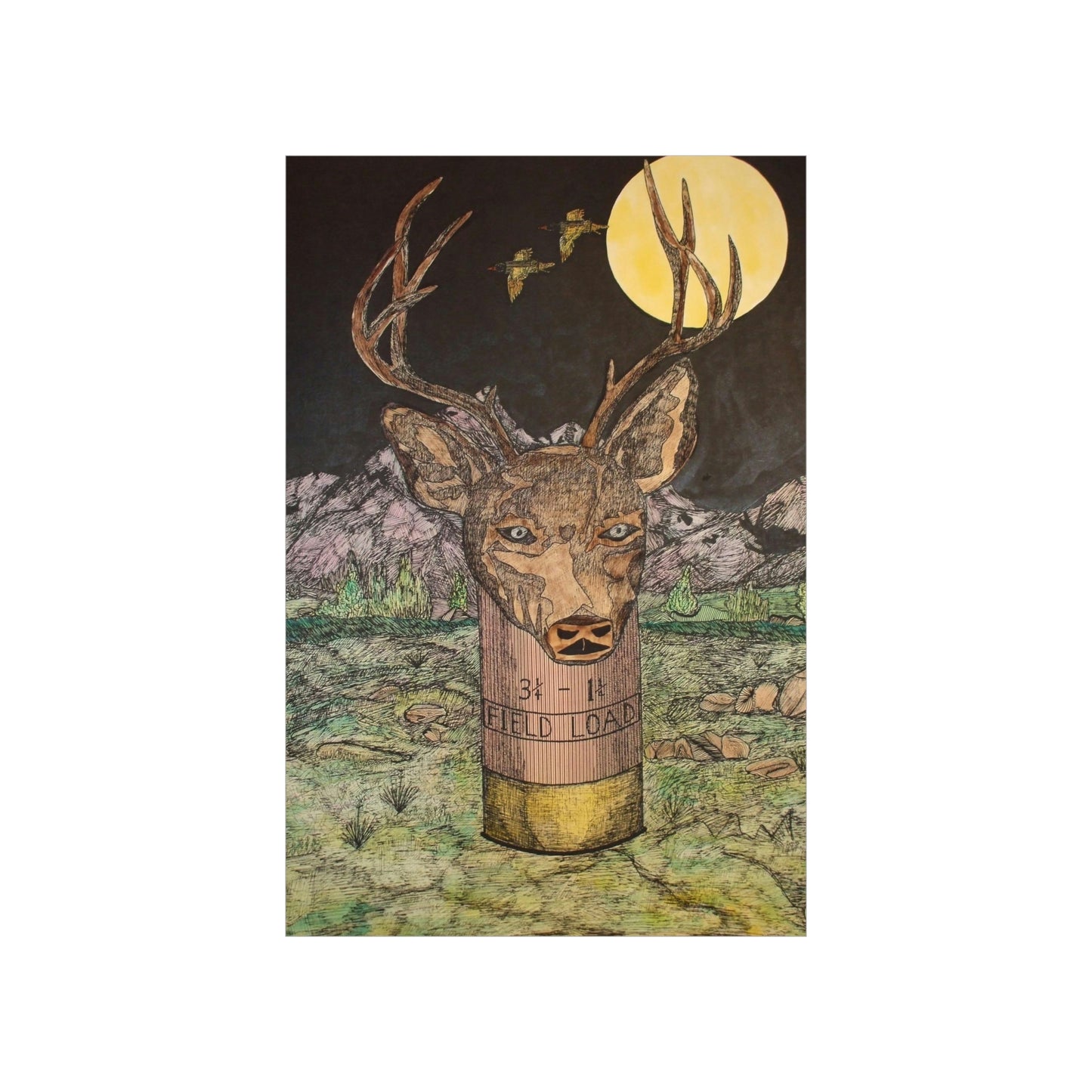 BUCKSHOT Premium Matte Vertical Posters