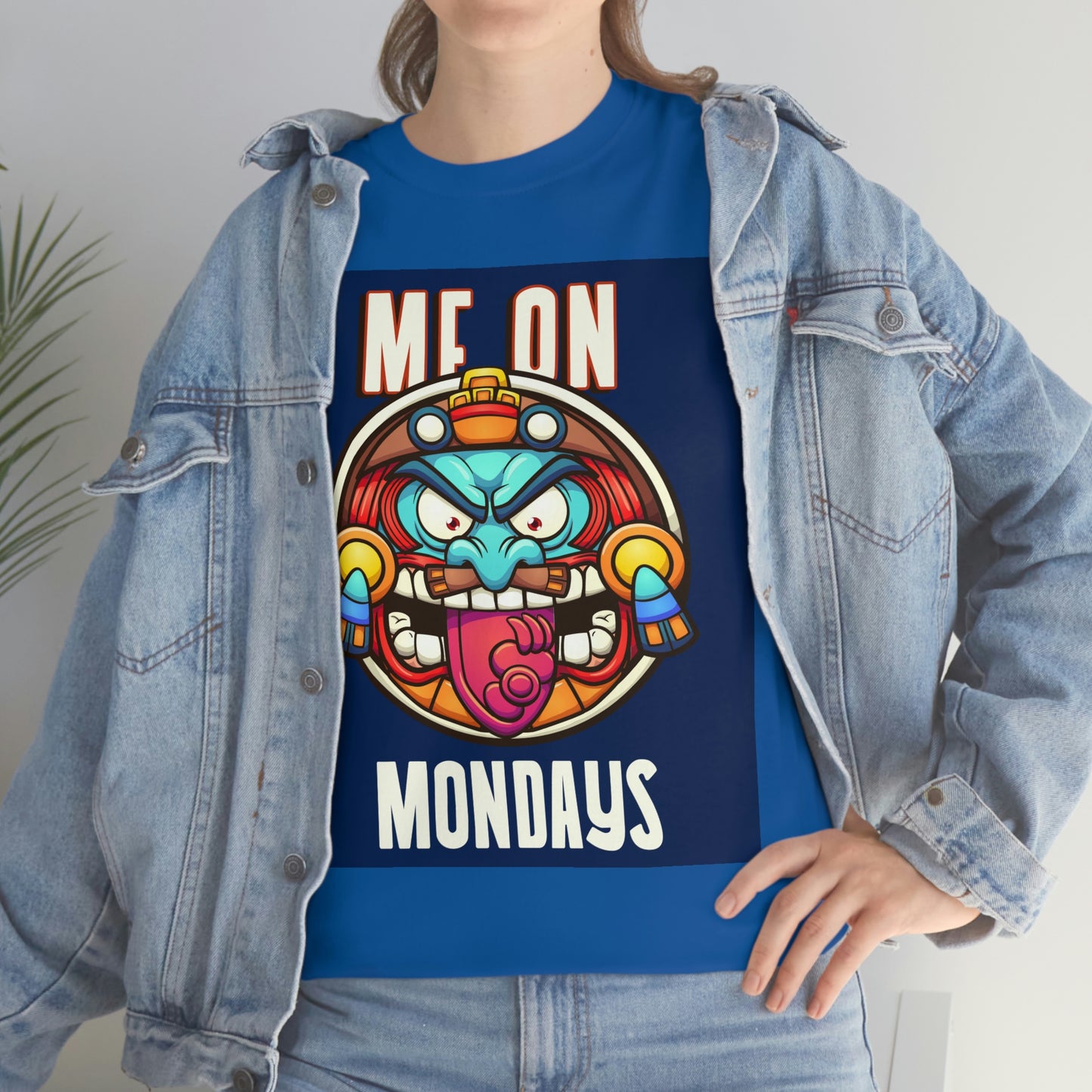 ME ON MONDAYS (BLUE) Unisex Heavy Cotton Tee