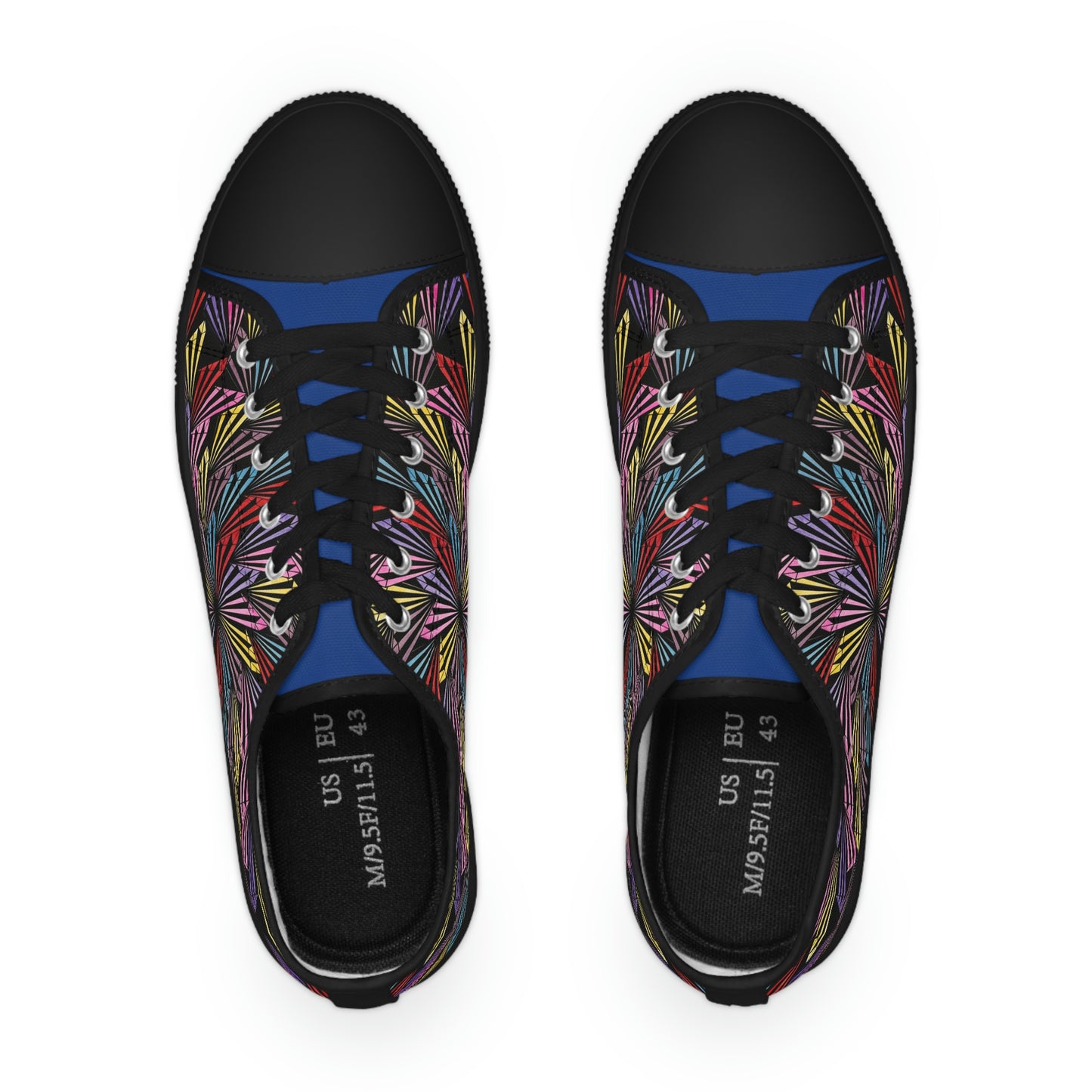 PINWHEEL (BLUE) Men's Low Top Sneakers