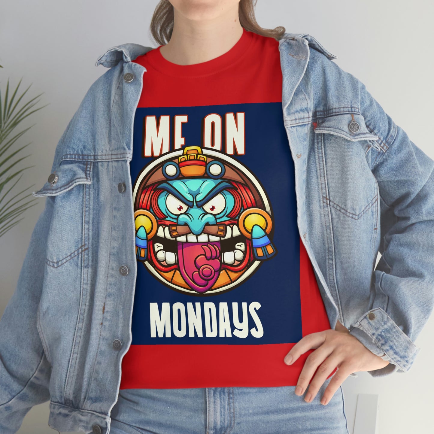 ME ON MONDAYS (BLUE) Unisex Heavy Cotton Tee