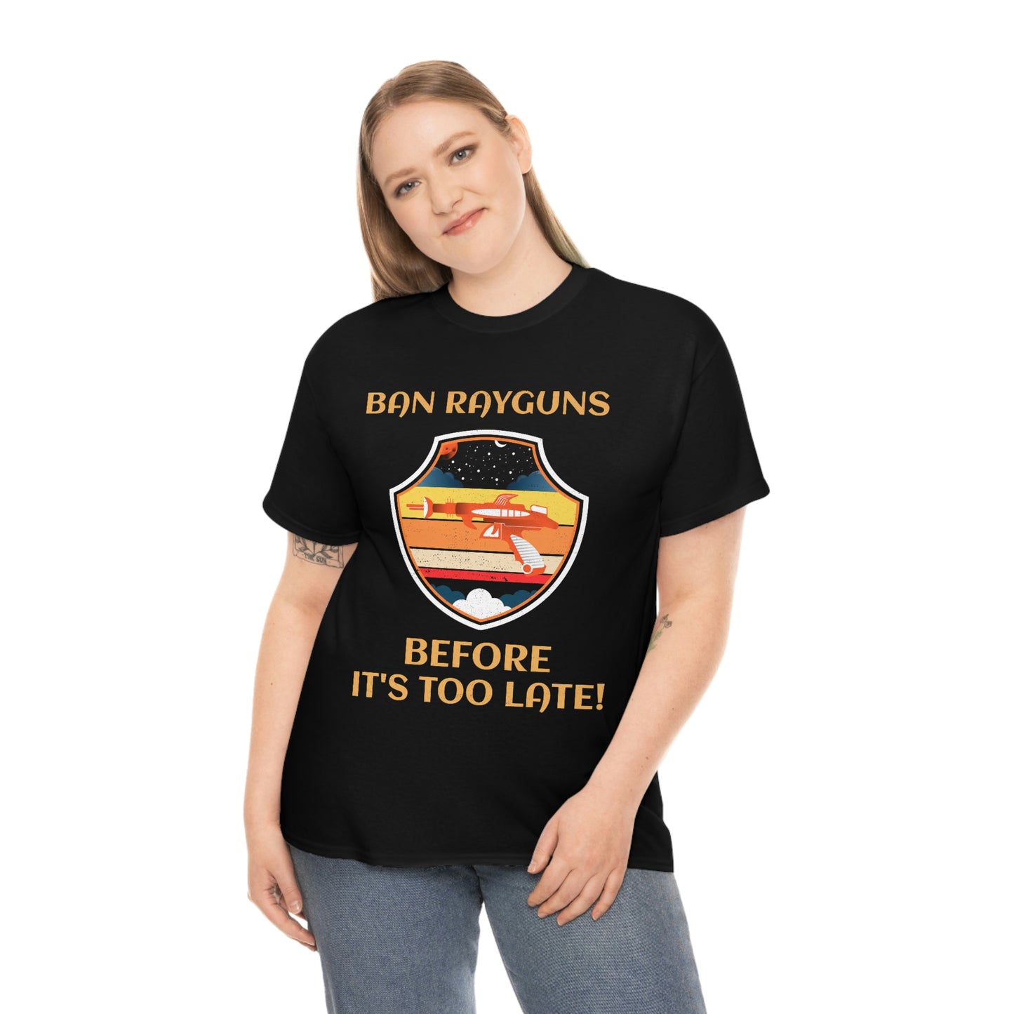 BAN RAYGUNS Unisex Heavy Cotton Tee