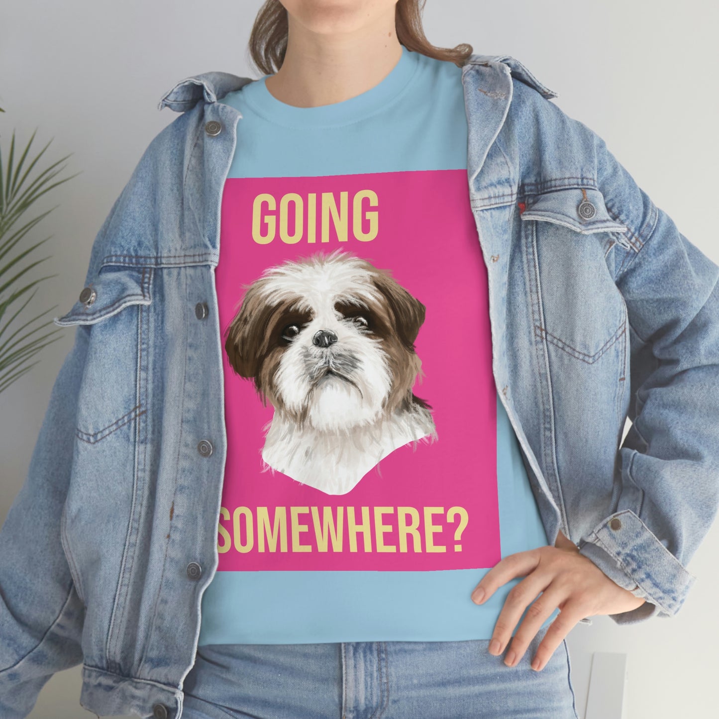 GOING SOMEWHERE? Unisex Heavy Cotton Tee