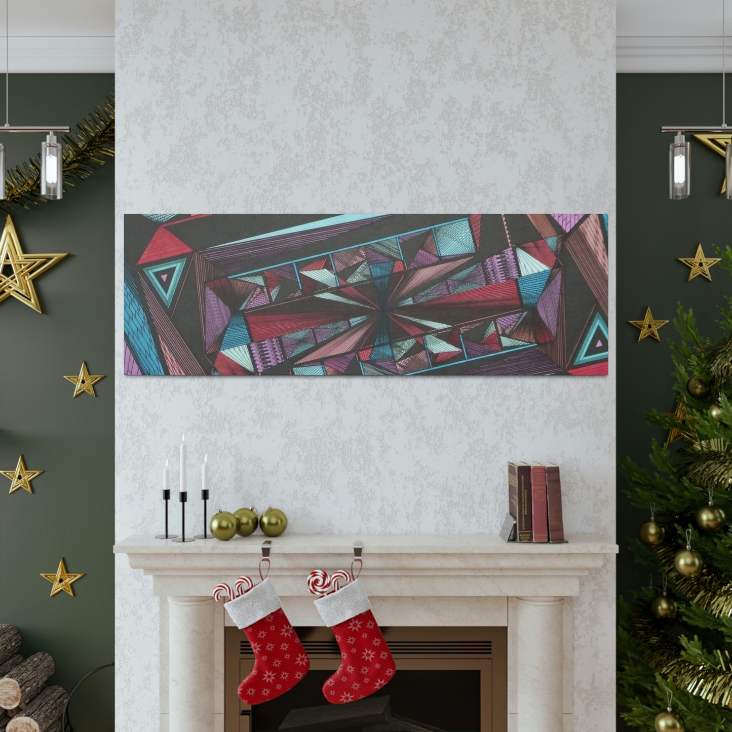 LIGHT DUO MEGALOPOLIS Canvas Gallery Wraps