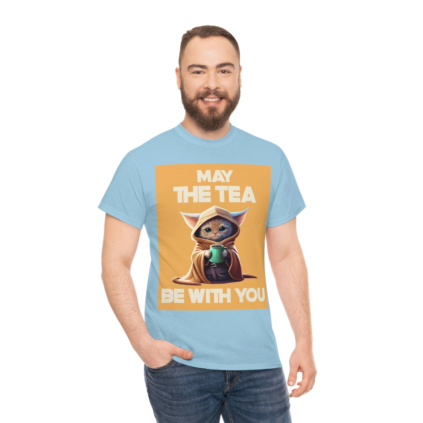 MAY THE TEA BE WITH YOU Unisex Heavy Cotton Tee