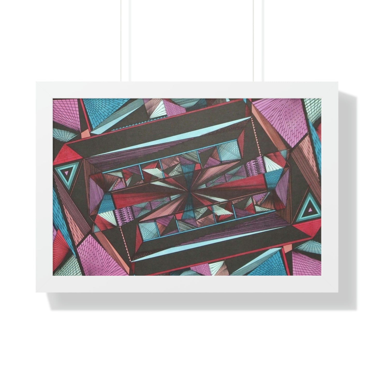LIGHT DUO MEGALOPOLIS Framed Horizontal Poster