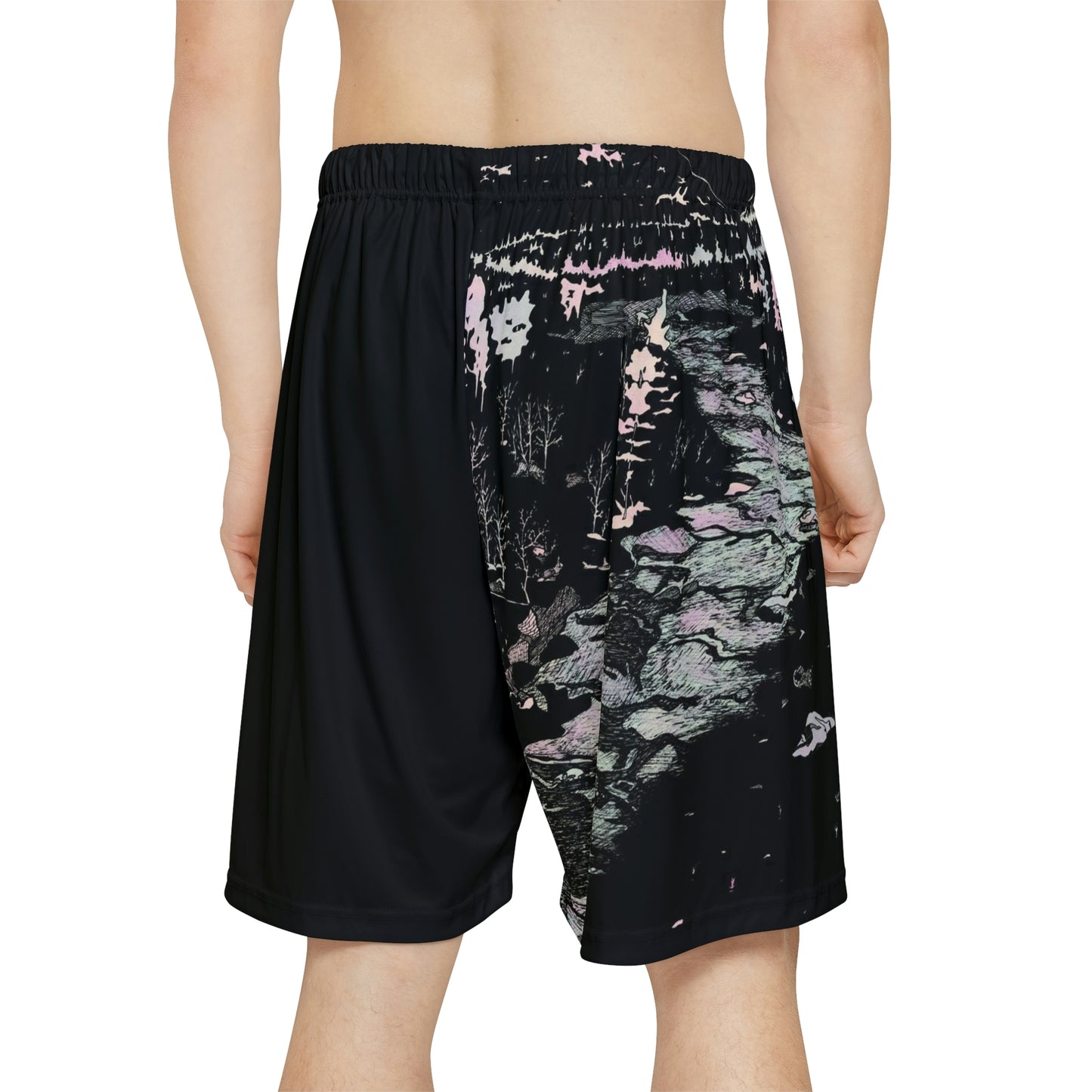 BLACK WONDERLUST  Men’s Sports Shorts (does not have pockets)