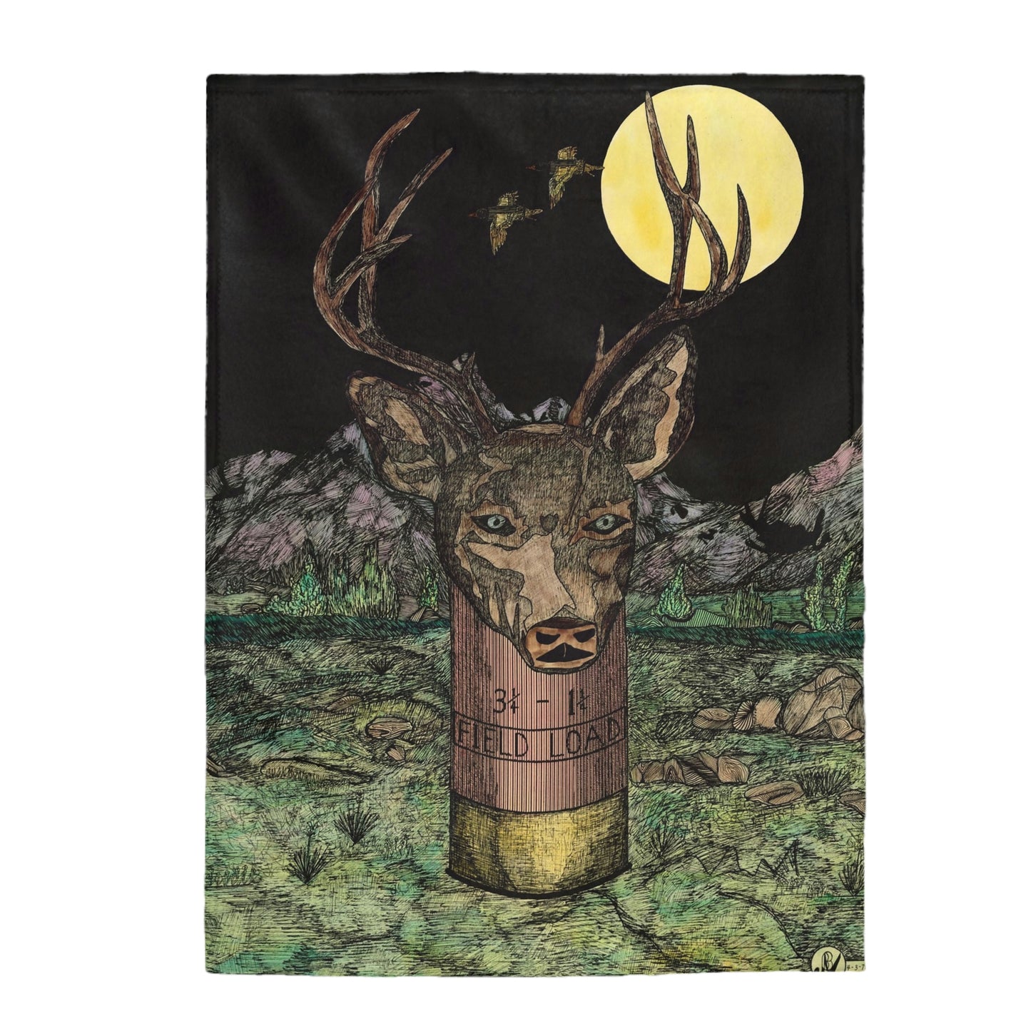 BUCKSHOT Velveteen Plush Blanket