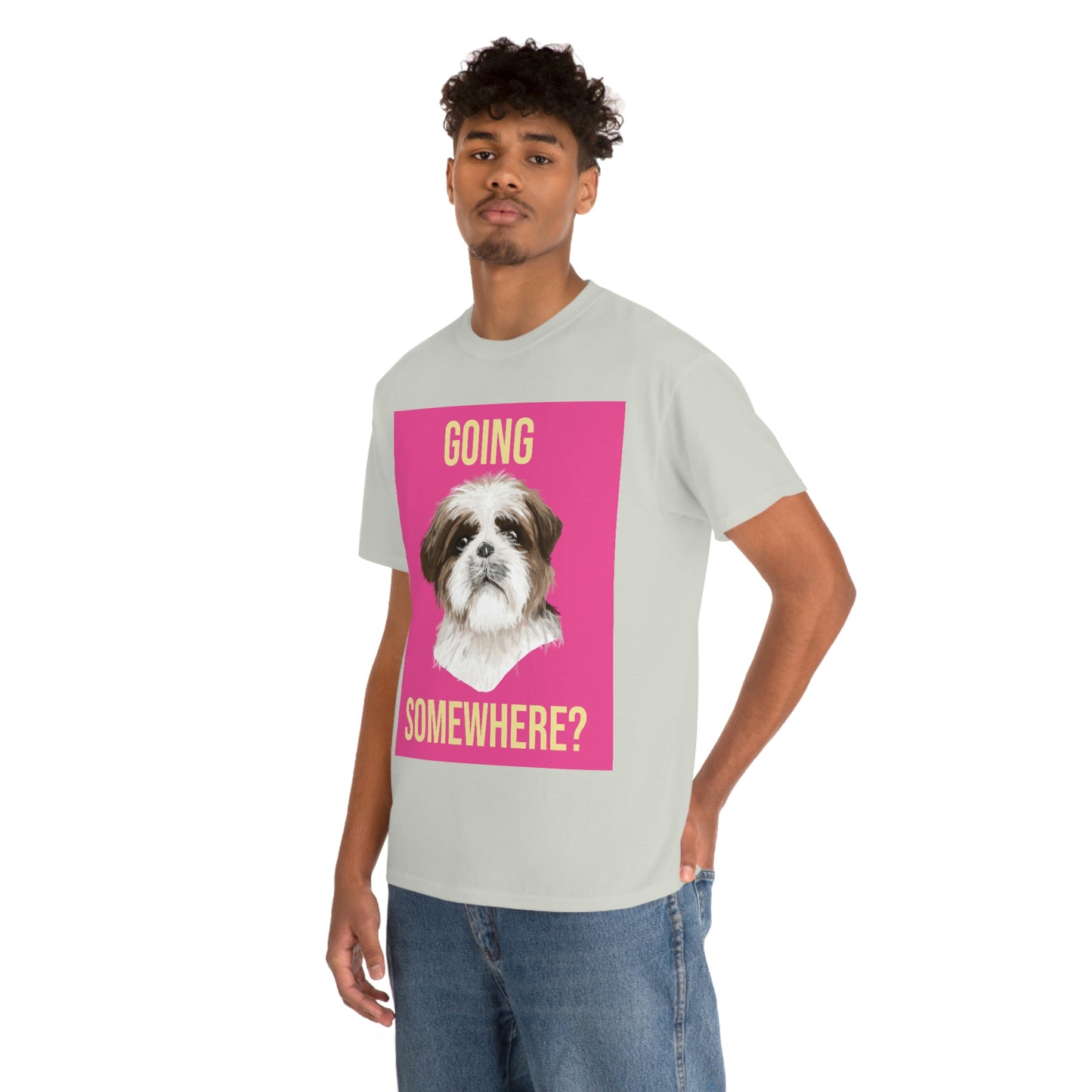 GOING SOMEWHERE? Unisex Heavy Cotton Tee
