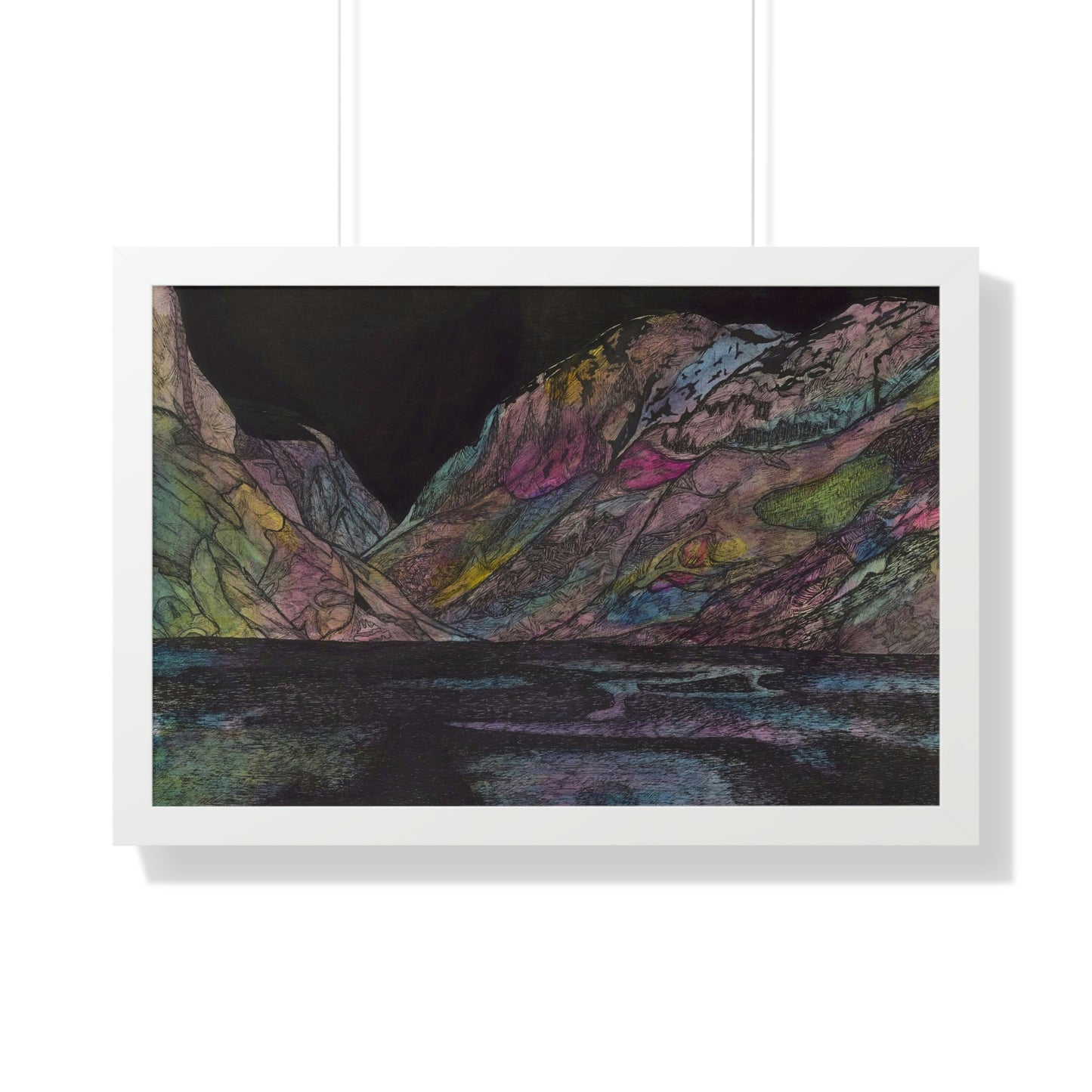 LAKE GUDVAGAN Framed Horizontal Poster