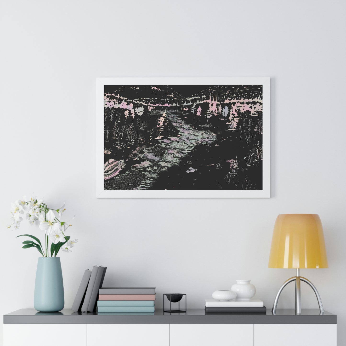 WONDERLUST Framed Horizontal Poster