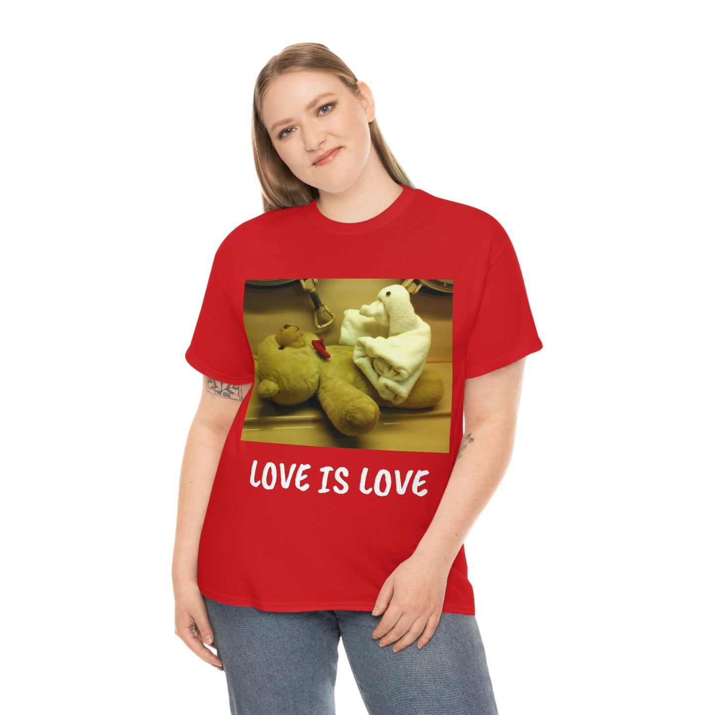 LOVE IS LOVE Unisex Heavy Cotton Tee
