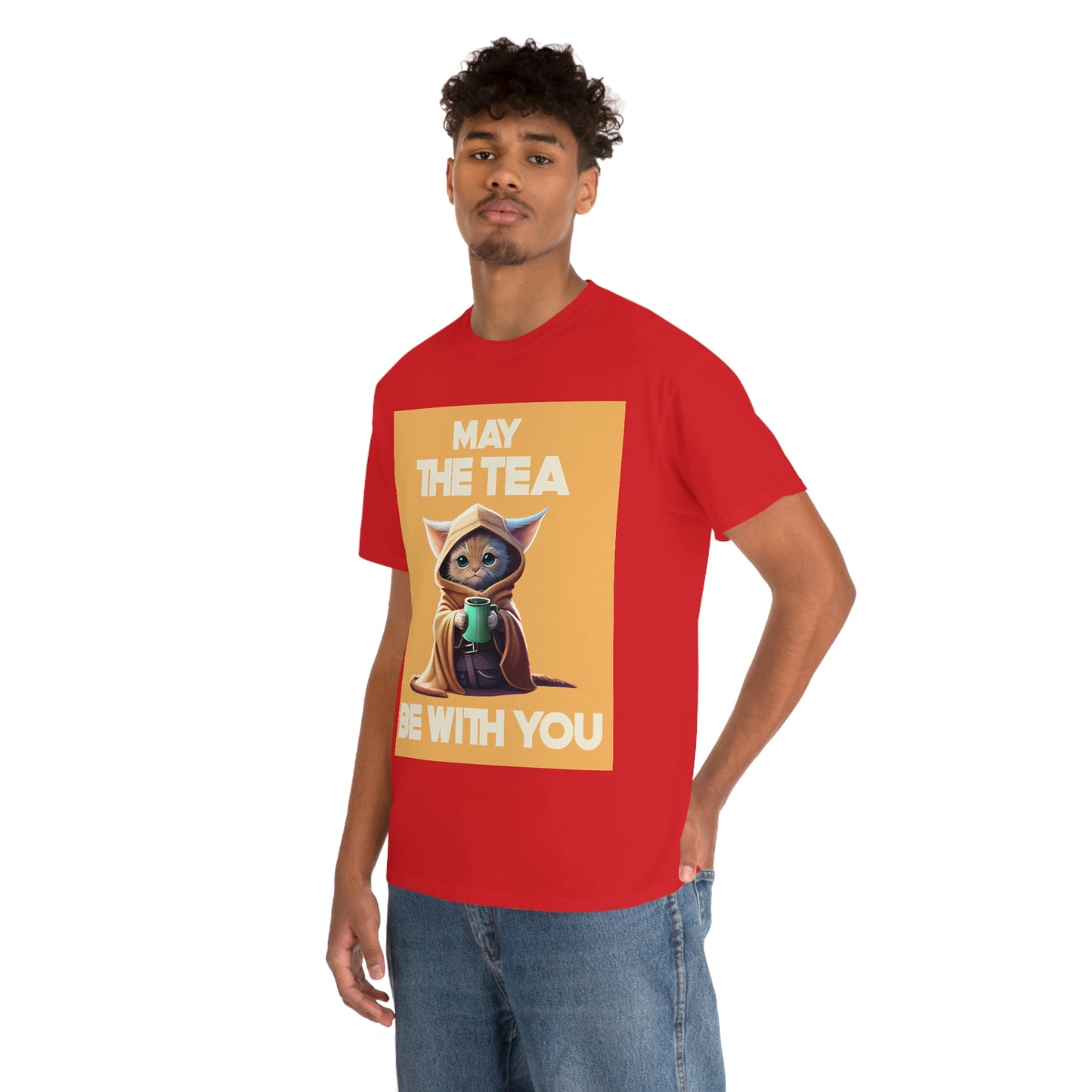 MAY THE TEA BE WITH YOU Unisex Heavy Cotton Tee