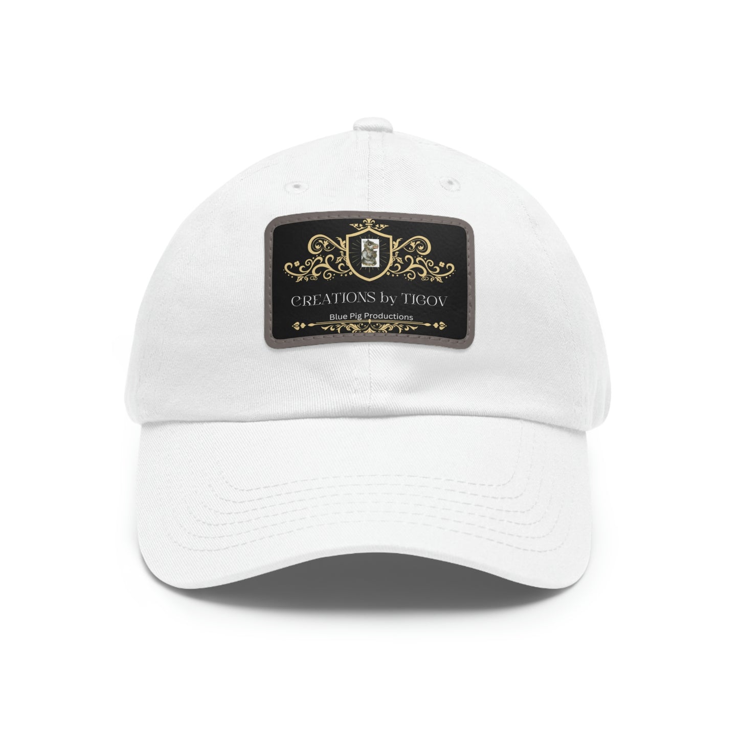 CREATIONS BY TIGOV Dad Hat with Leather Patch