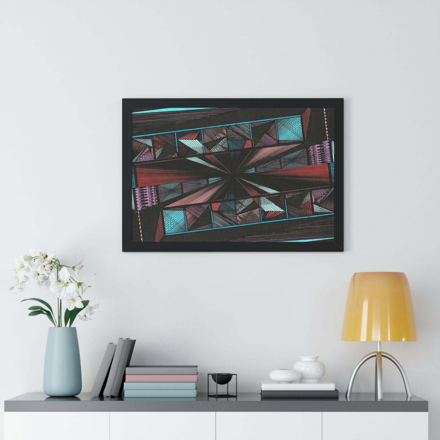 DUO MEGALOPOLIS Framed Horizontal Poster