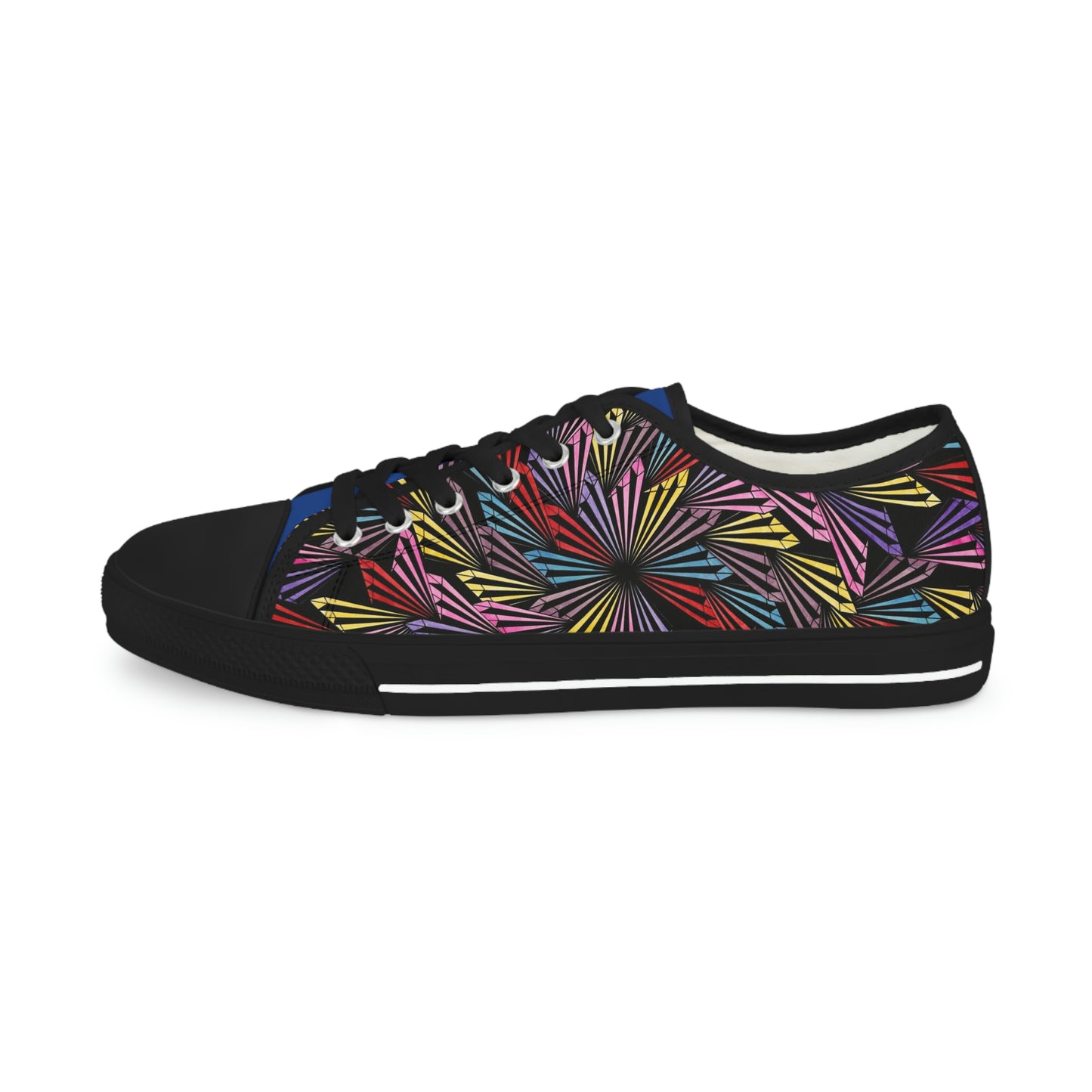 PINWHEEL (BLUE) Men's Low Top Sneakers