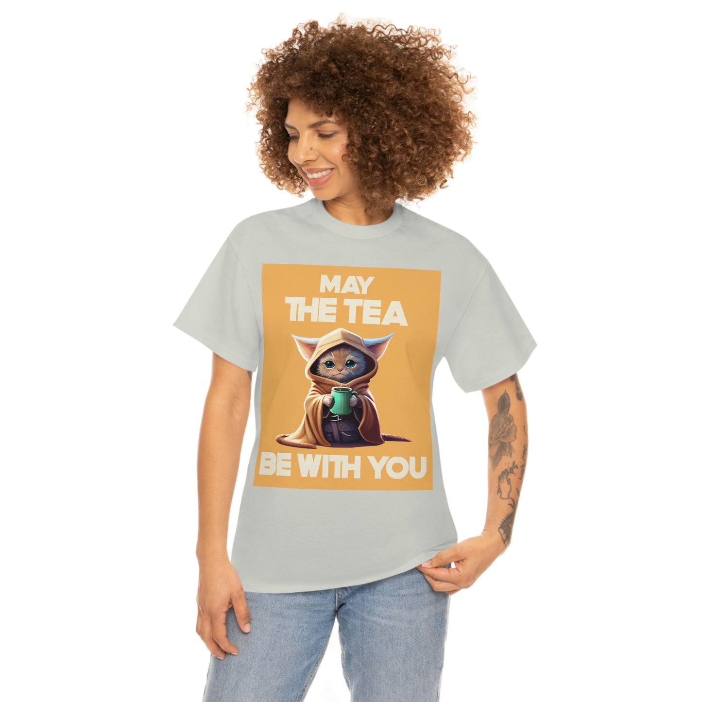 MAY THE TEA BE WITH YOU Unisex Heavy Cotton Tee