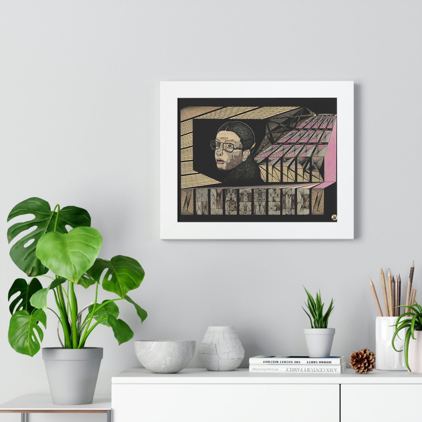 PLATONIC LOVE Framed Horizontal Poster