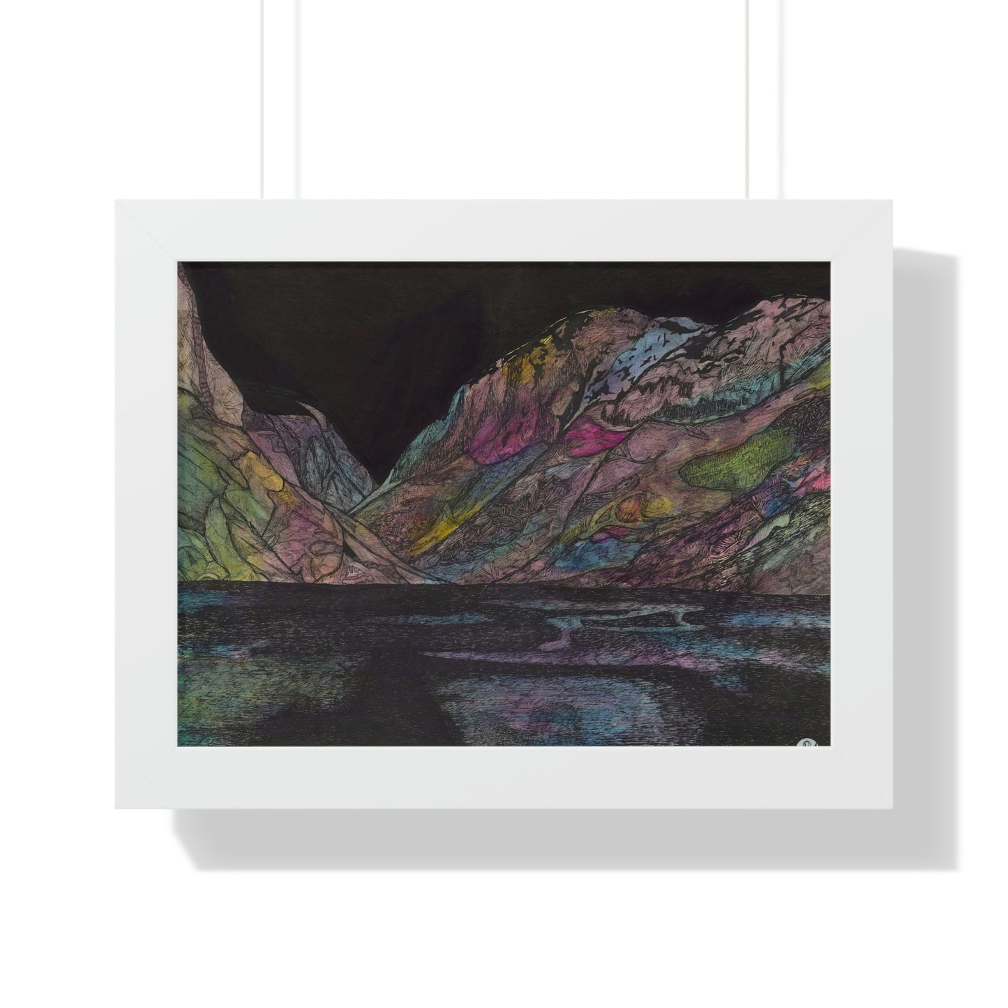 LAKE GUDVAGAN Framed Horizontal Poster