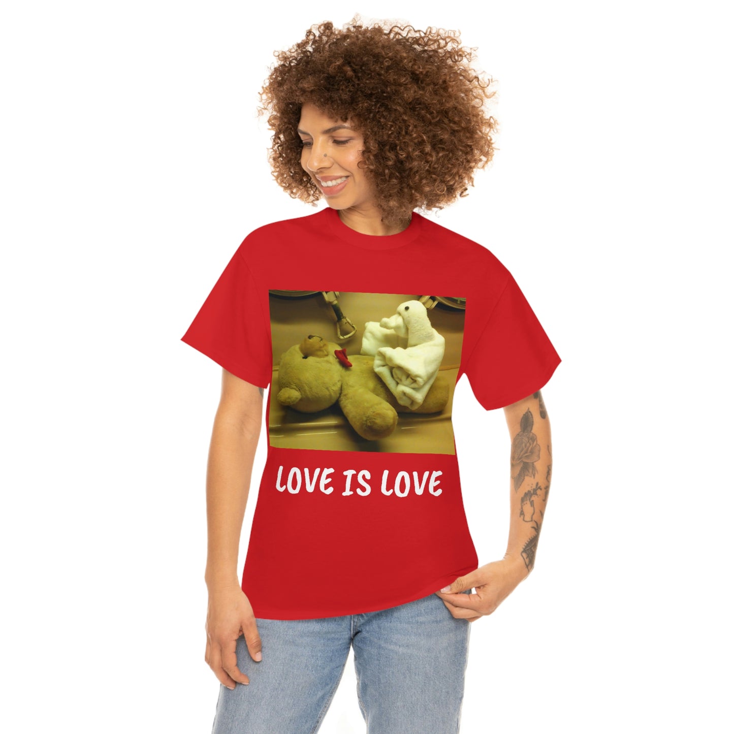 LOVE IS LOVE Unisex Heavy Cotton Tee