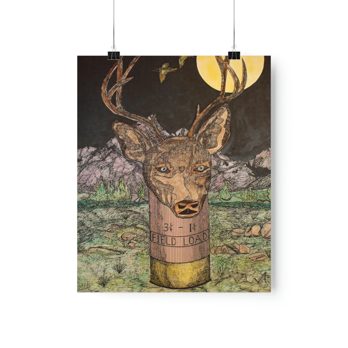 BUCKSHOT Premium Matte Vertical Posters