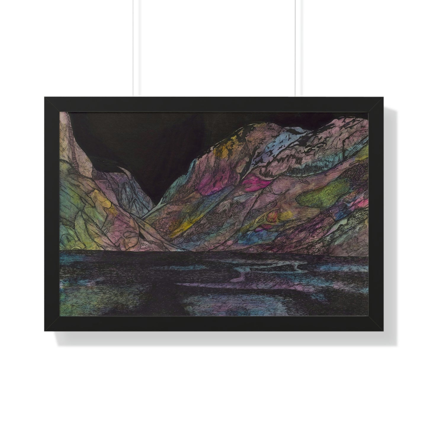 LAKE GUDVAGAN Framed Horizontal Poster