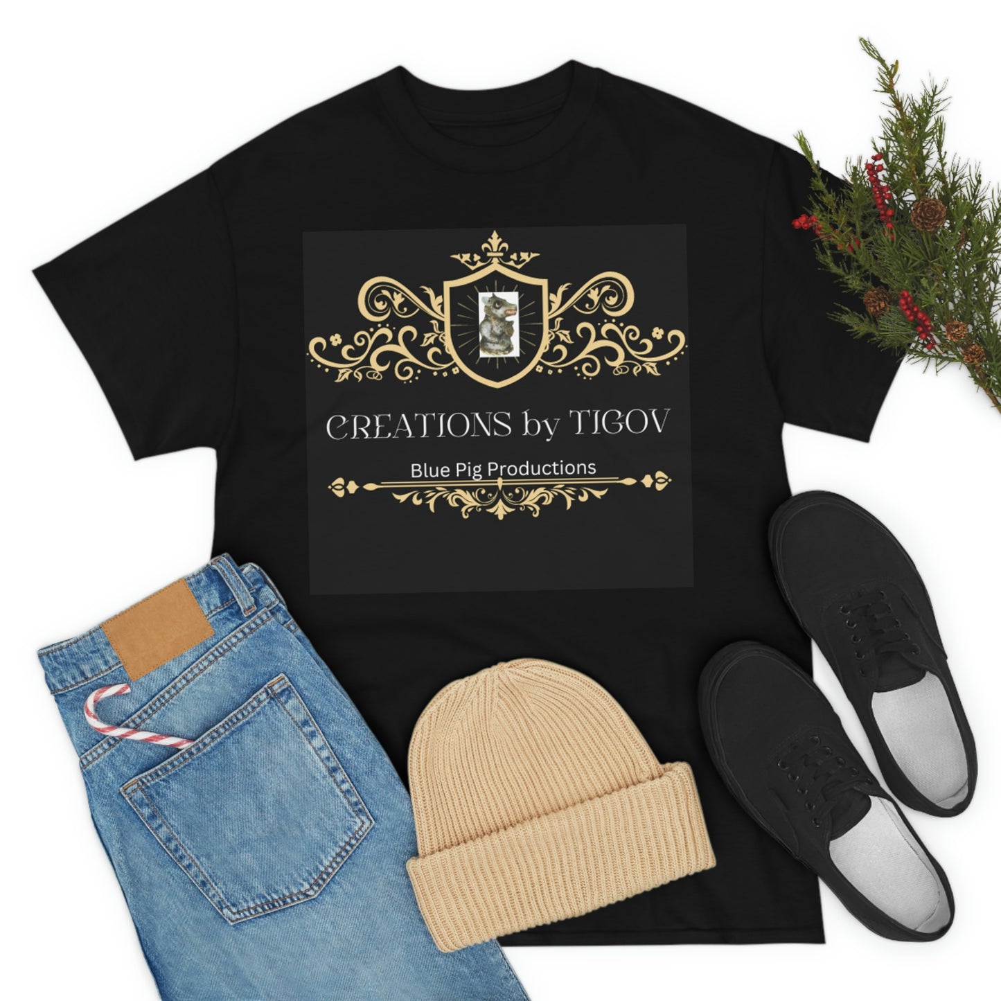 CREATIONS BY TIGOV Unisex Heavy Cotton Tee