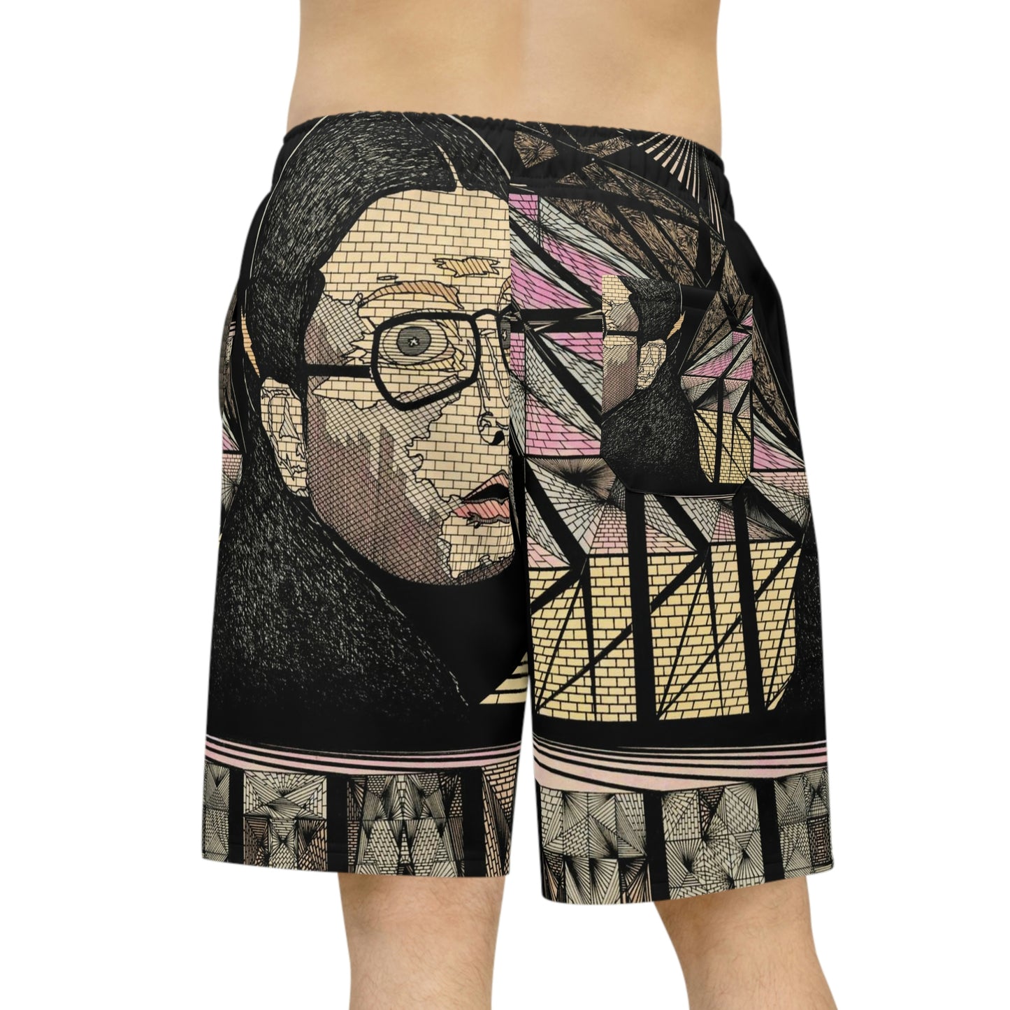 PLATONIC LOVE Athletic Long Shorts (AOP)