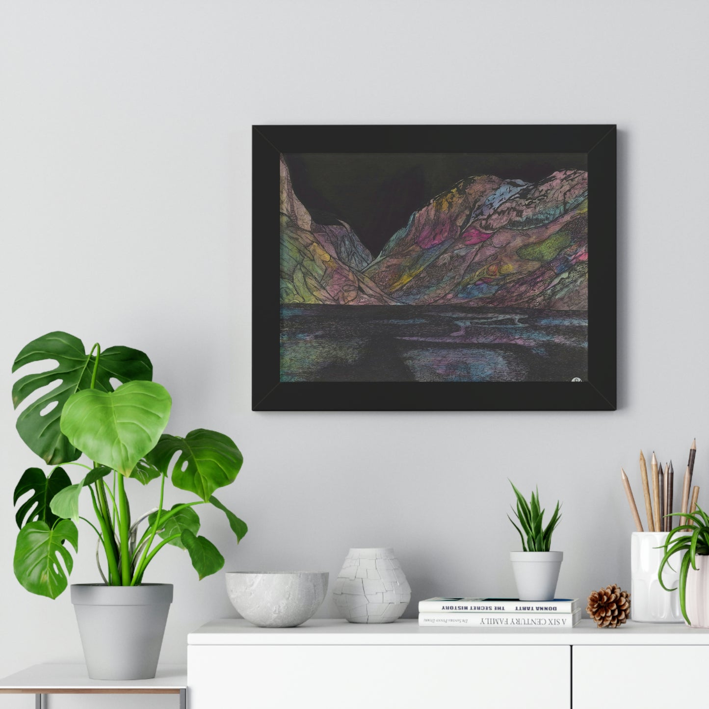 LAKE GUDVAGAN Framed Horizontal Poster