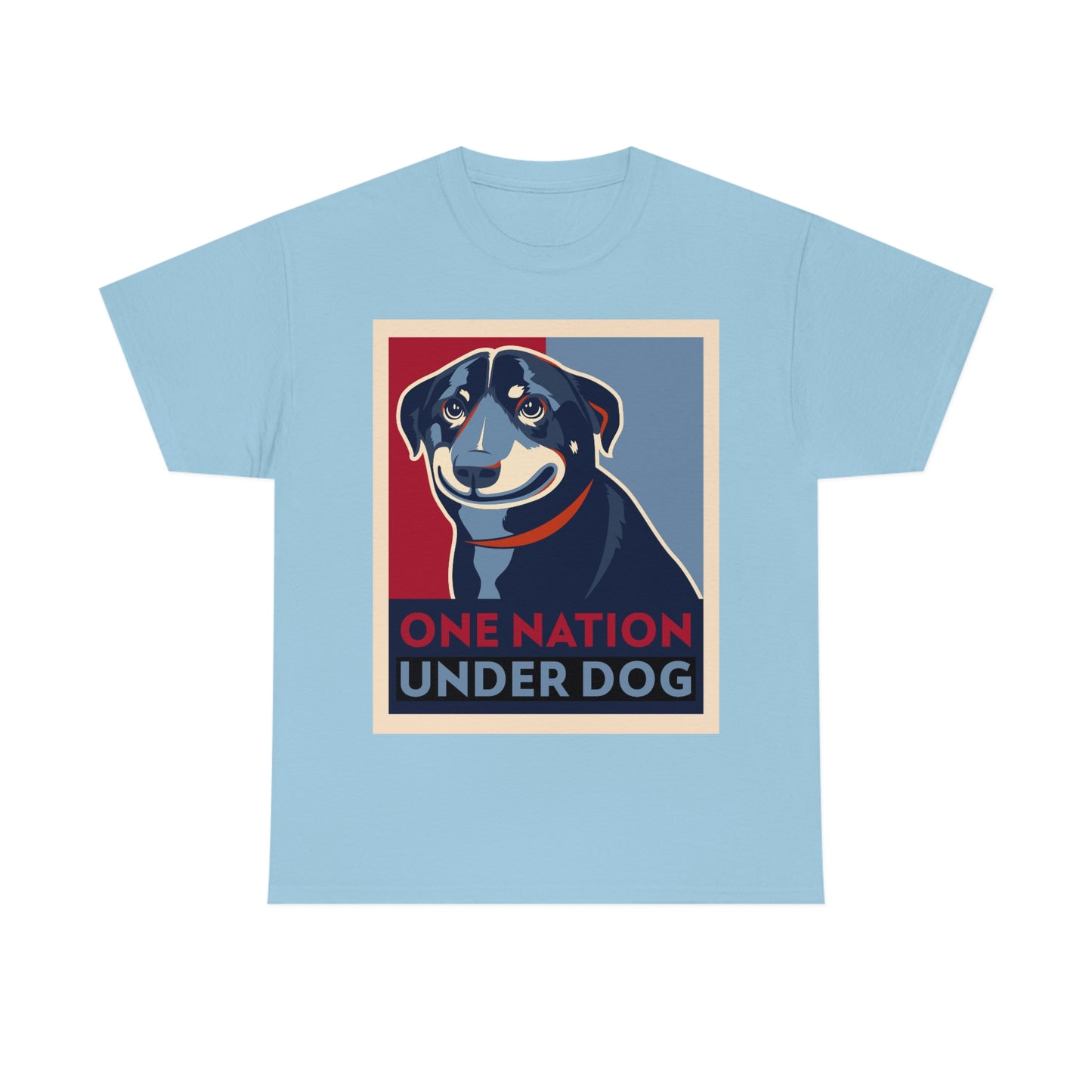 ONE NATION UNDER DOG Unisex Heavy Cotton Tee