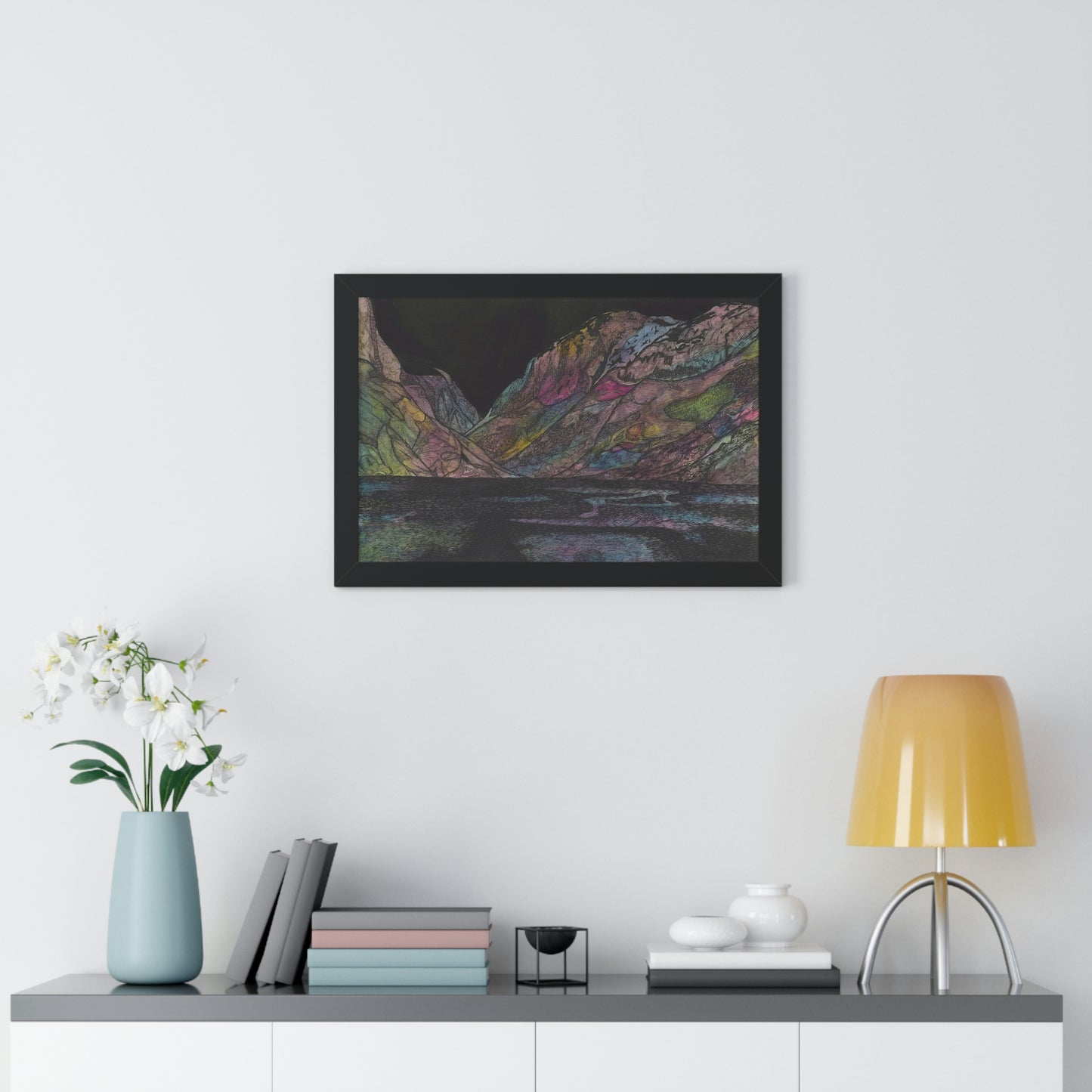 LAKE GUDVAGAN Framed Horizontal Poster