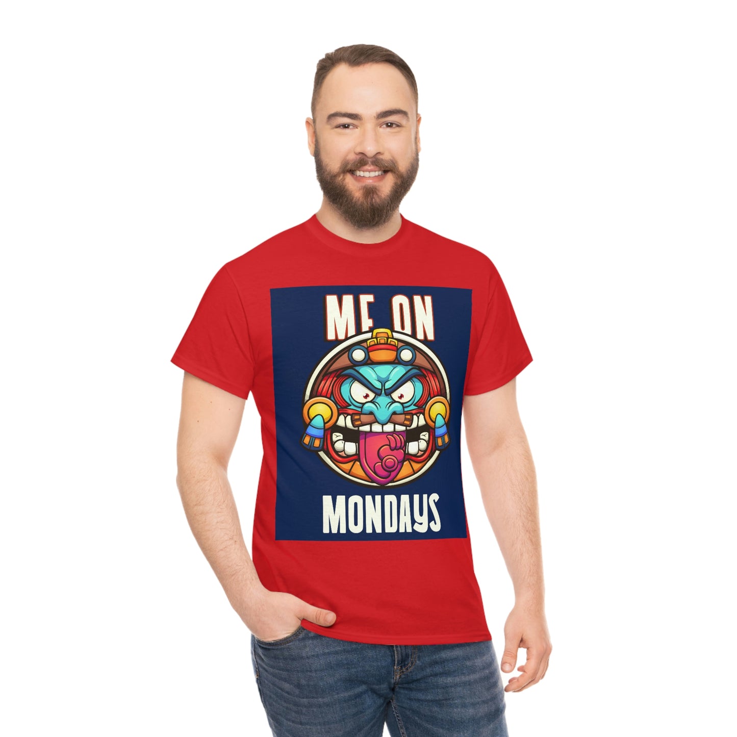 ME ON MONDAYS (BLUE) Unisex Heavy Cotton Tee