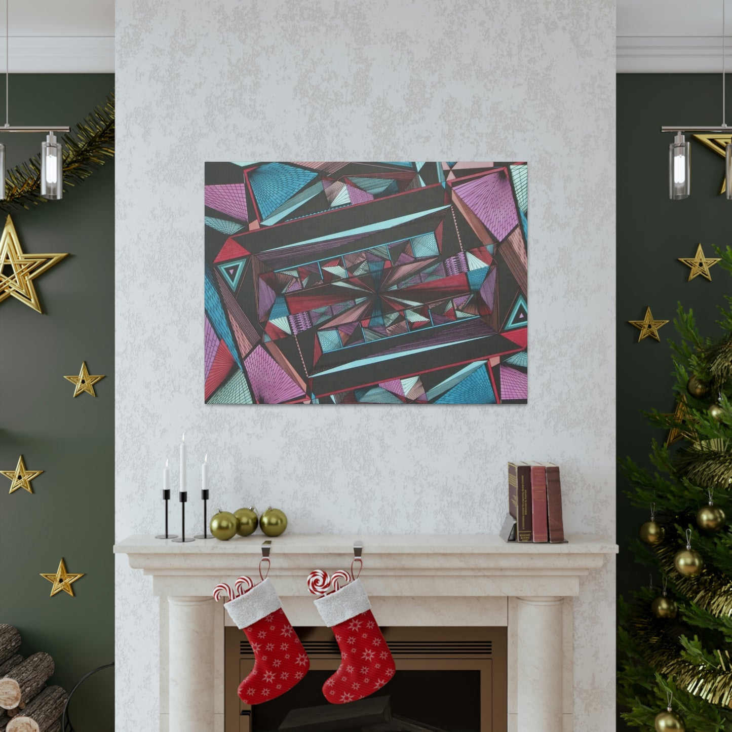 LIGHT DUO MEGALOPOLIS Canvas Gallery Wraps