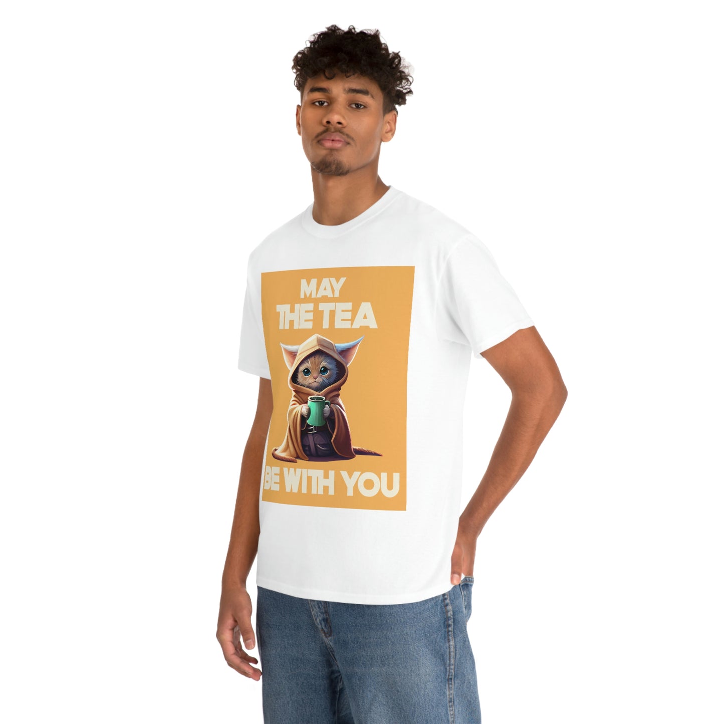 MAY THE TEA BE WITH YOU Unisex Heavy Cotton Tee