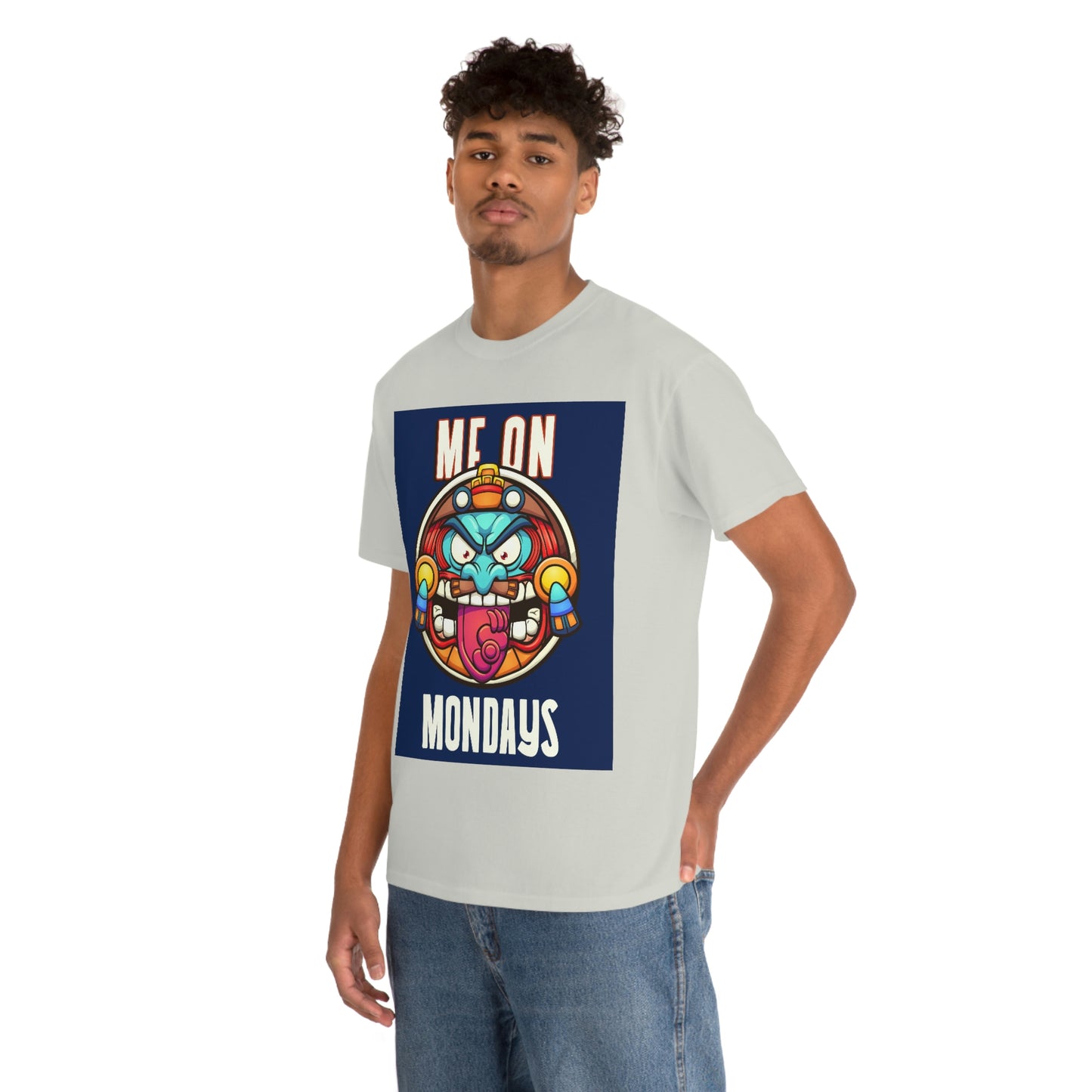 ME ON MONDAYS (BLUE) Unisex Heavy Cotton Tee