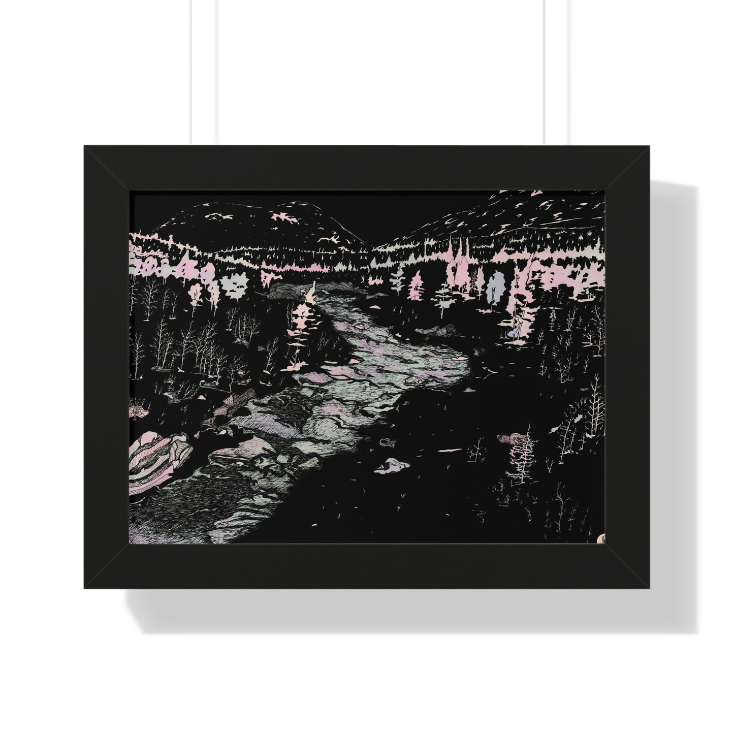 WONDERLUST Framed Horizontal Poster