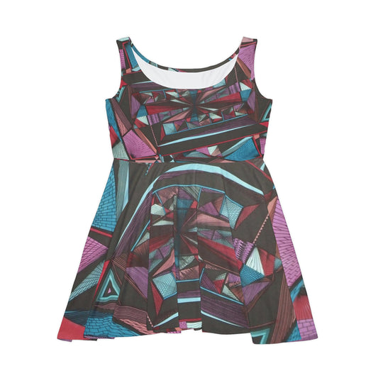LIGHT DUO MEGALOPOLIS Women's Skater Dress
