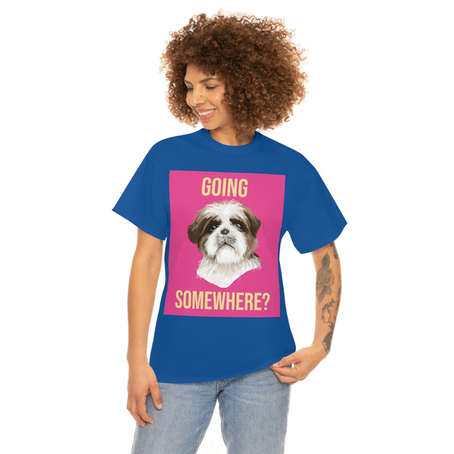 GOING SOMEWHERE? Unisex Heavy Cotton Tee