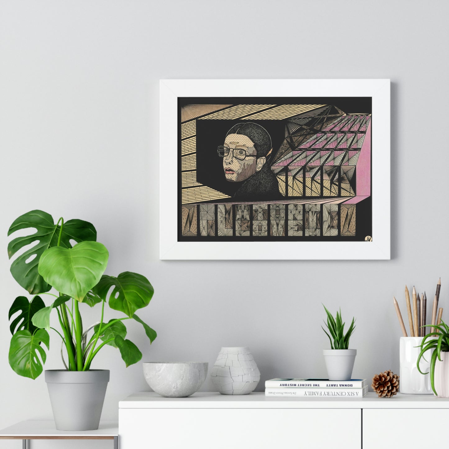 PLATONIC LOVE Framed Horizontal Poster