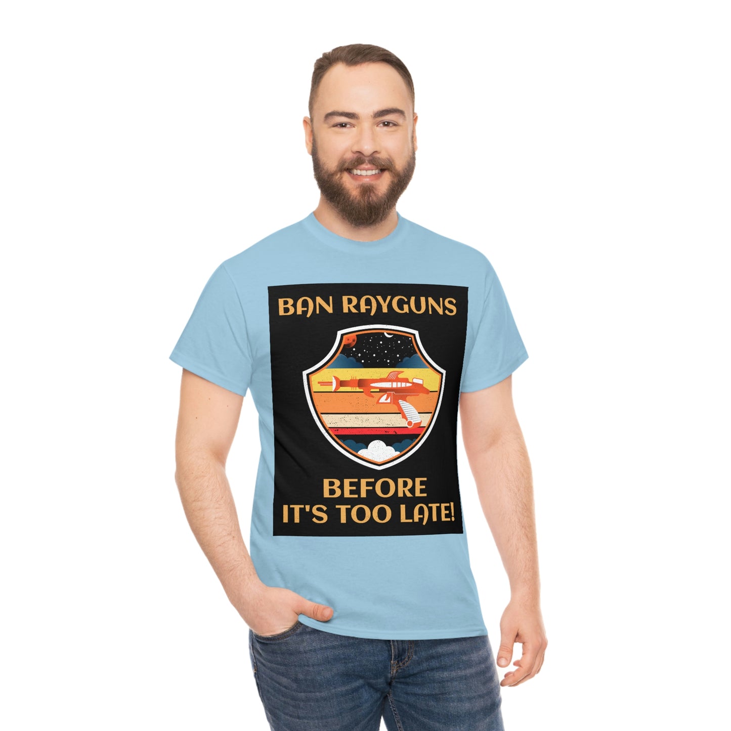 BAN RAYGUNS Unisex Heavy Cotton Tee