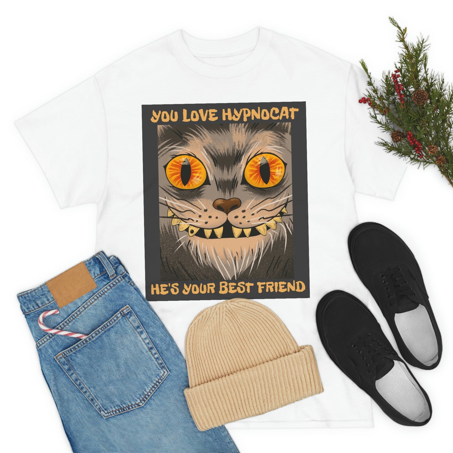 YOU LOVE HYPNOCAT Unisex Heavy Cotton Tee