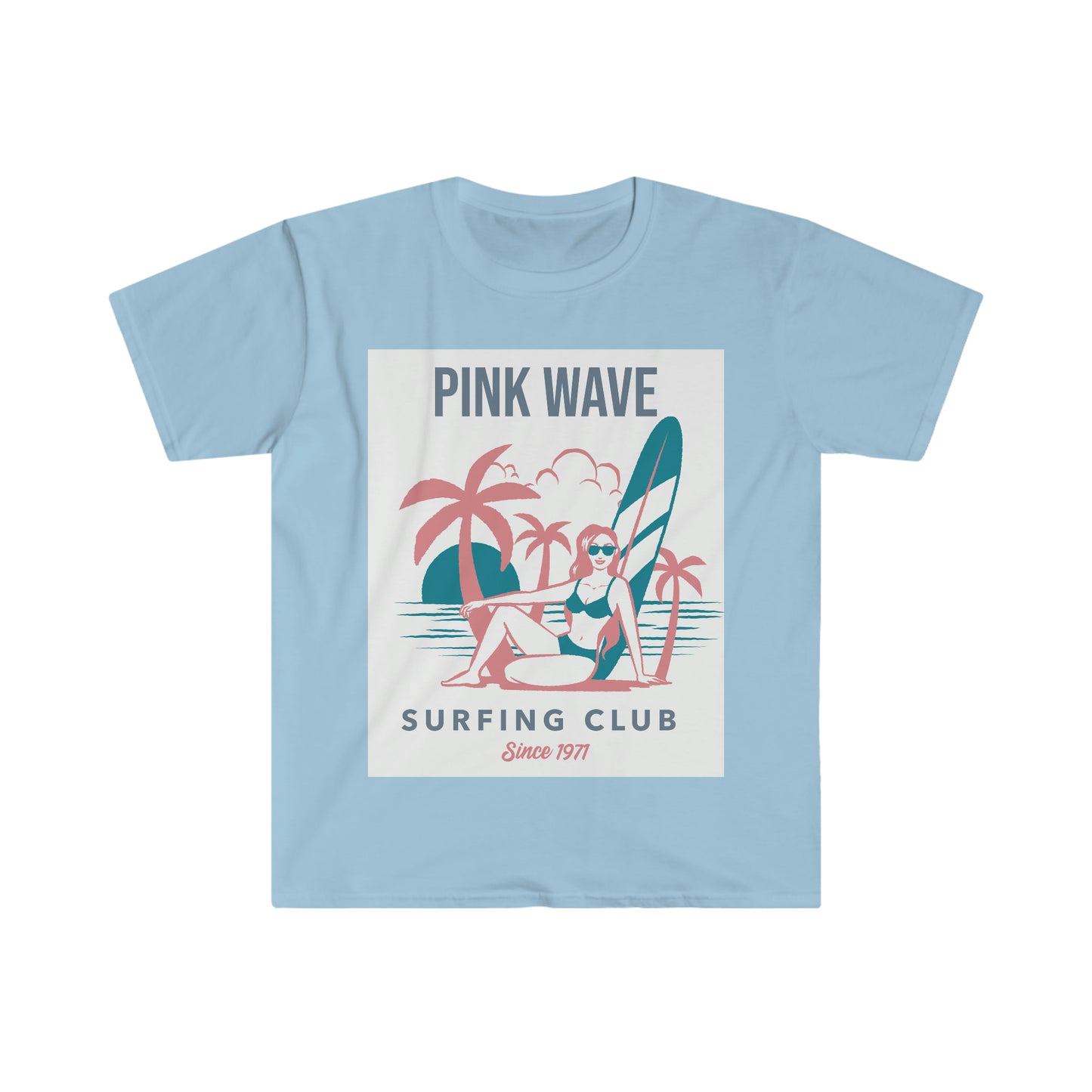 PINK WAVE (FEMALE) Unisex Softstyle T-Shirt