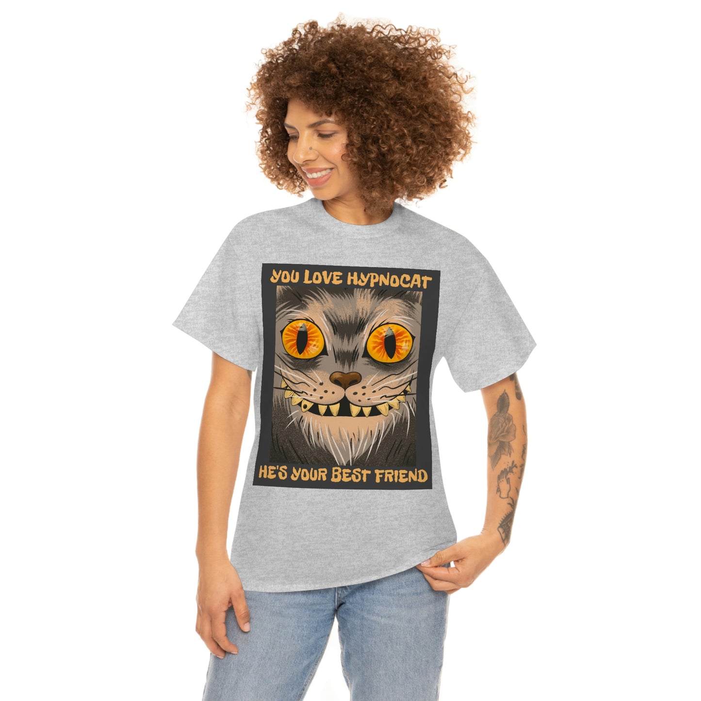YOU LOVE HYPNOCAT Unisex Heavy Cotton Tee
