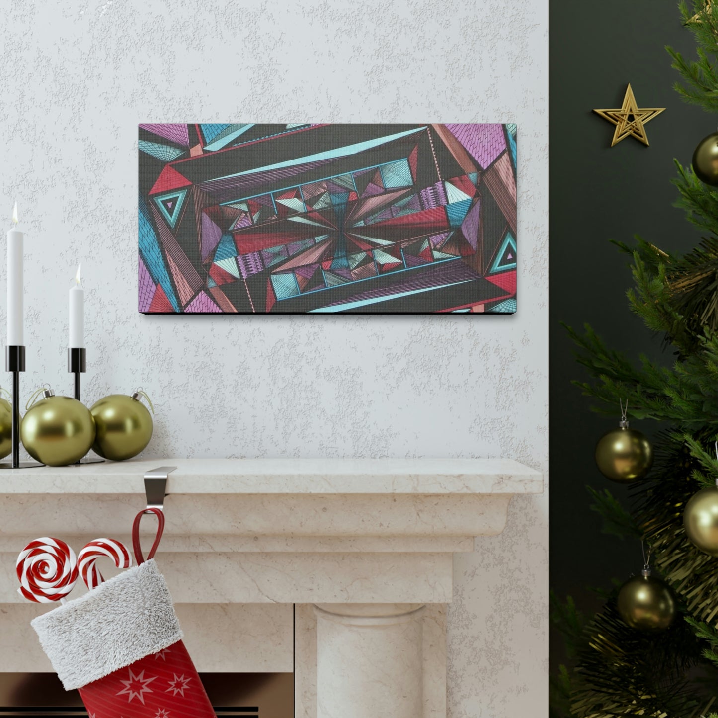 LIGHT DUO MEGALOPOLIS Canvas Gallery Wraps