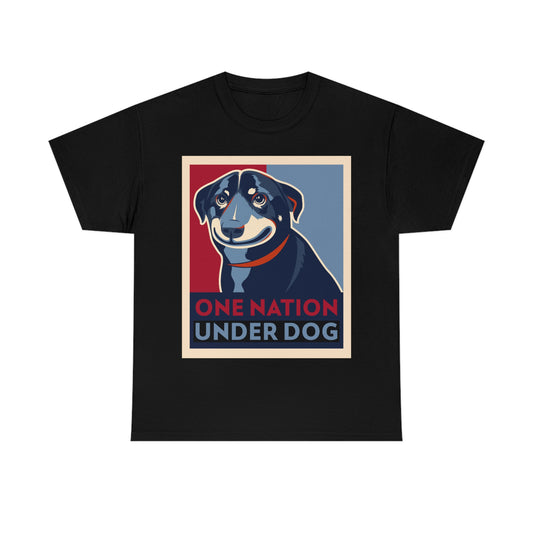 ONE NATION UNDER DOG Unisex Heavy Cotton Tee