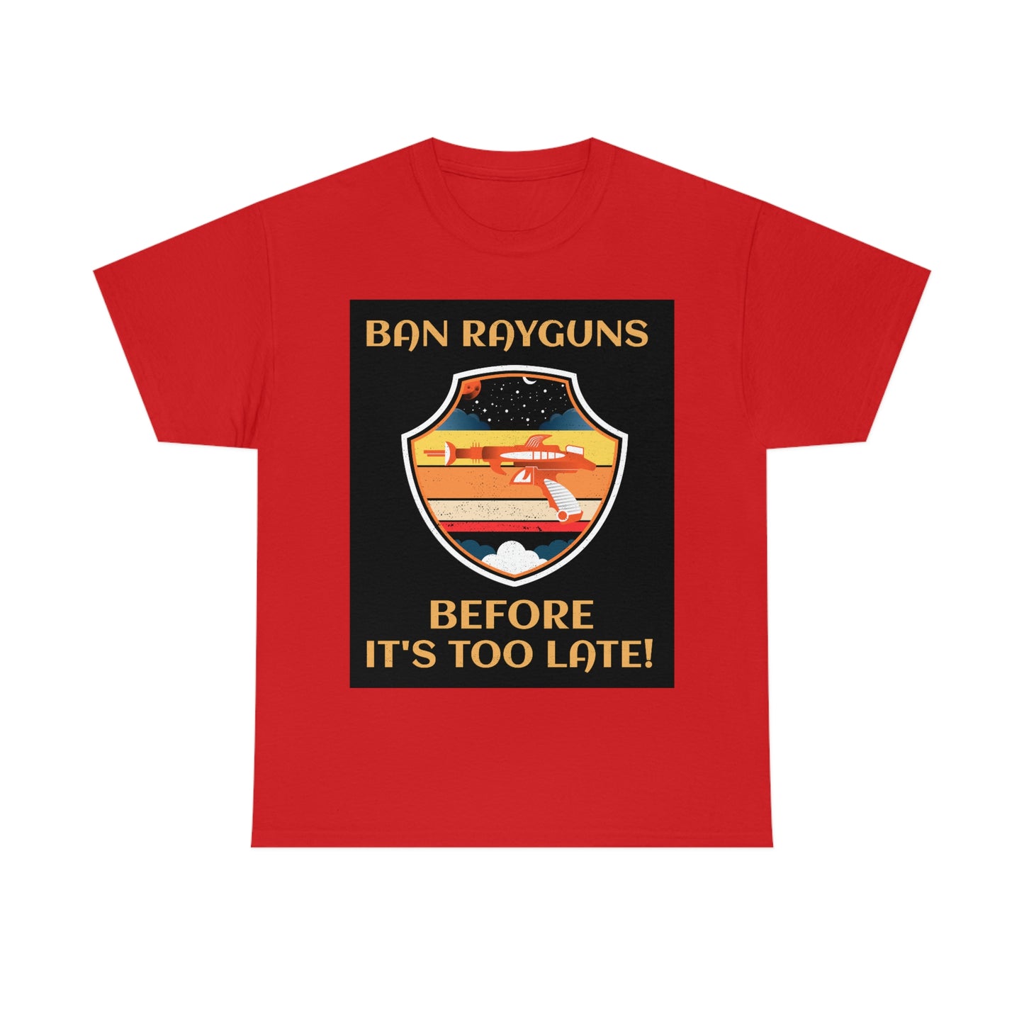 BAN RAYGUNS Unisex Heavy Cotton Tee