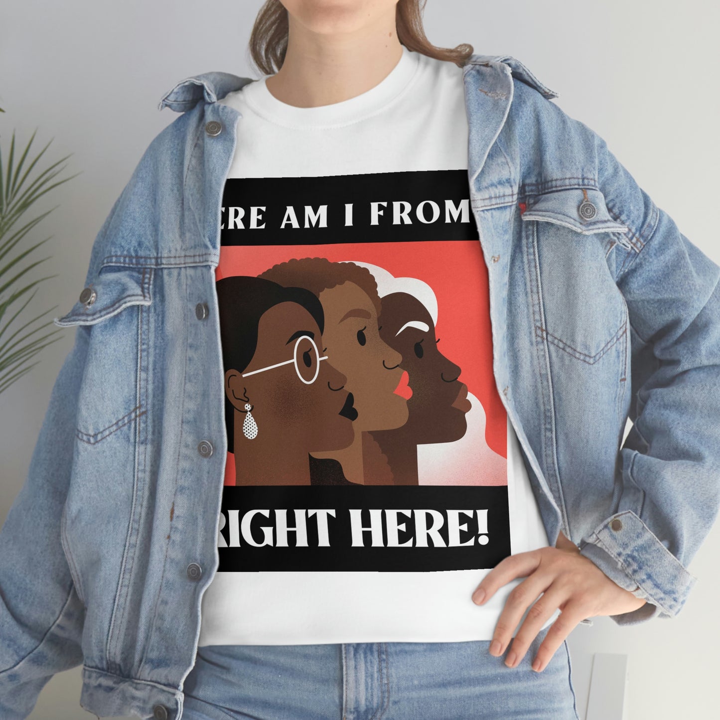 WHERE AM I FROM? Unisex Heavy Cotton Tee